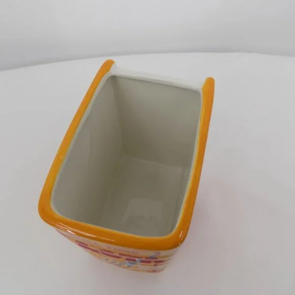 Utensil Holder Italian Kitchen Full Time Pasta Lover Ceramic Book Shaped New - Picture 5 of 6